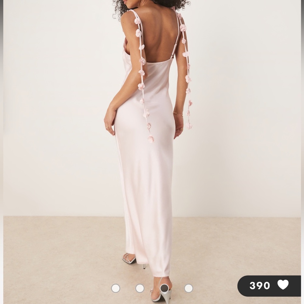 Gina Tricot Pink Satin Dress